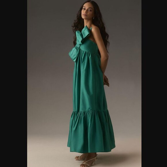 New women's Plus 3X Anthropologie x Atsu Sally bow midi dress Turquoise - greenwatershopping.com New women's Plus 3X Anthropologie x Atsu Sally bow midi dress Turquoise - greenwatershopping.com